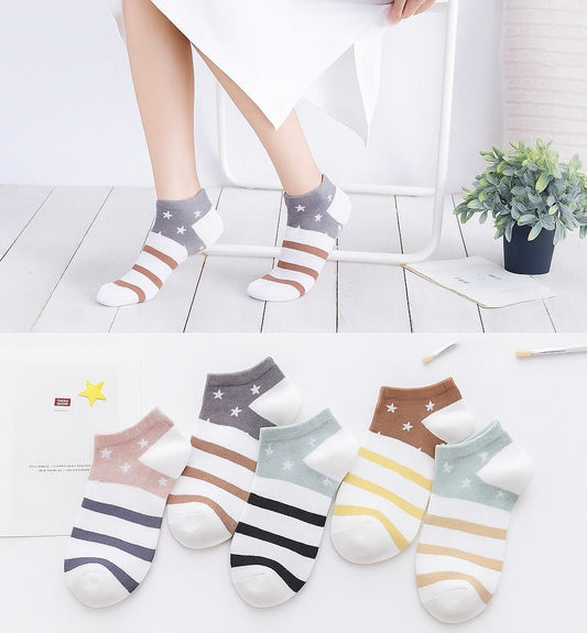 Bunte Streifen - Socken für Damen - sockNroll