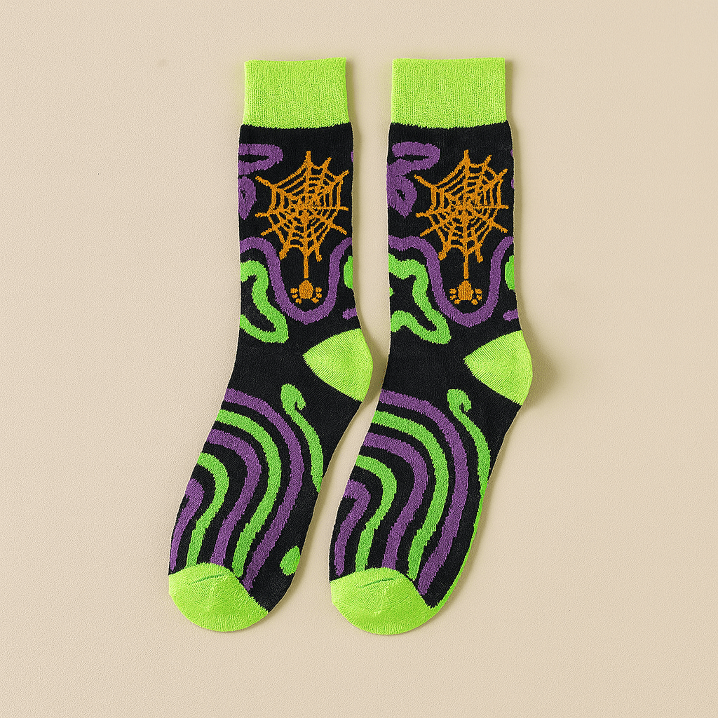 SpookyFeet™ – Bunte Halloween - Socken mit Kultmotiven - sockNroll