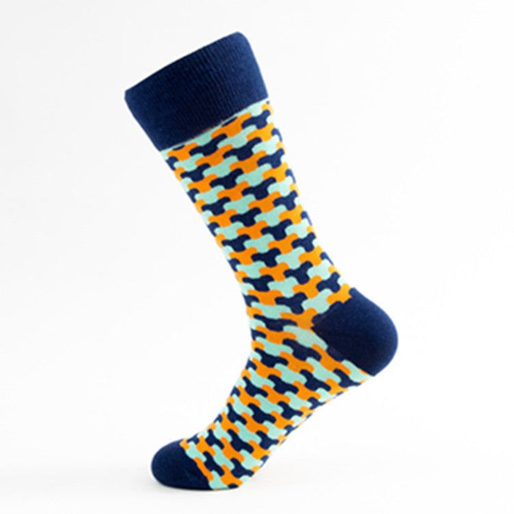 Geometrie trifft Style – Bunte Casual Socken - sockNroll