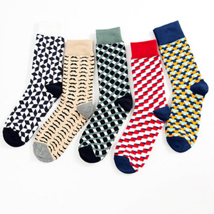 Geometrie trifft Style – Bunte Casual Socken - sockNroll