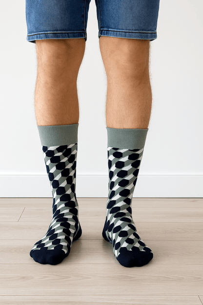 Geometrie trifft Style – Bunte Casual Socken - sockNroll