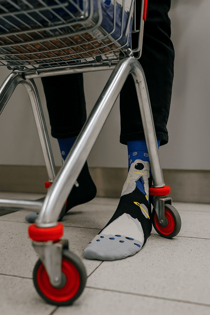 SpaceVibes™ – Baumwollsocken mit galaktischem Print - sockNroll