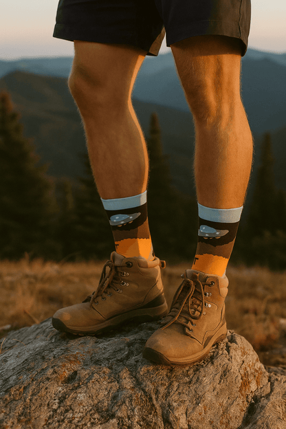 SpaceVibes™ – Baumwollsocken mit galaktischem Print - sockNroll