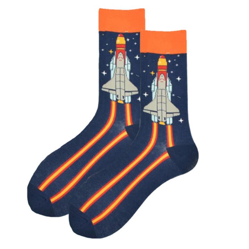 SpaceVibes™ – Baumwollsocken mit galaktischem Print - sockNroll