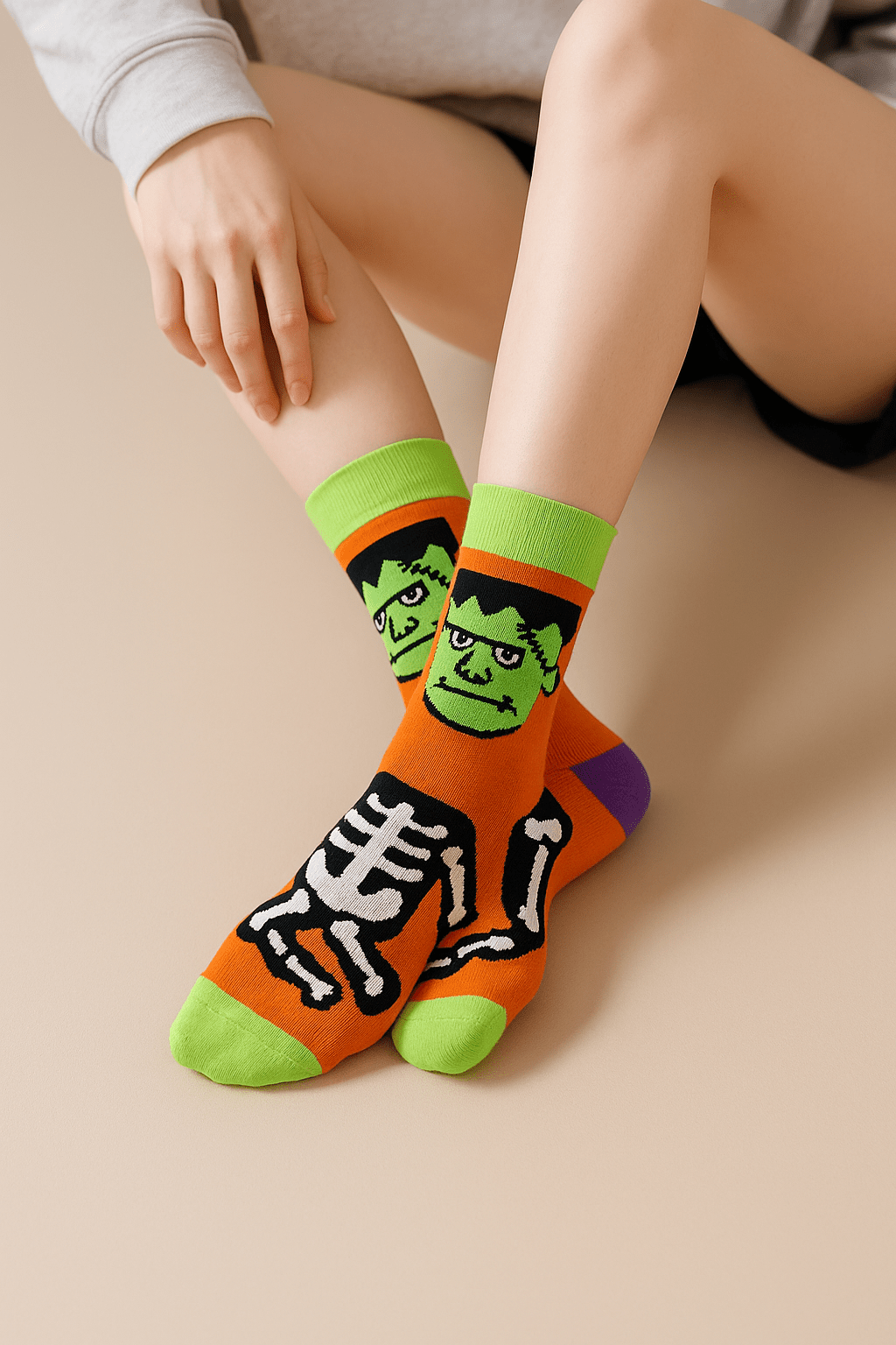 SpookyFeet™ – Bunte Halloween - Socken mit Kultmotiven - sockNroll