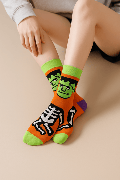 SpookyFeet™ – Bunte Halloween - Socken mit Kultmotiven - sockNroll
