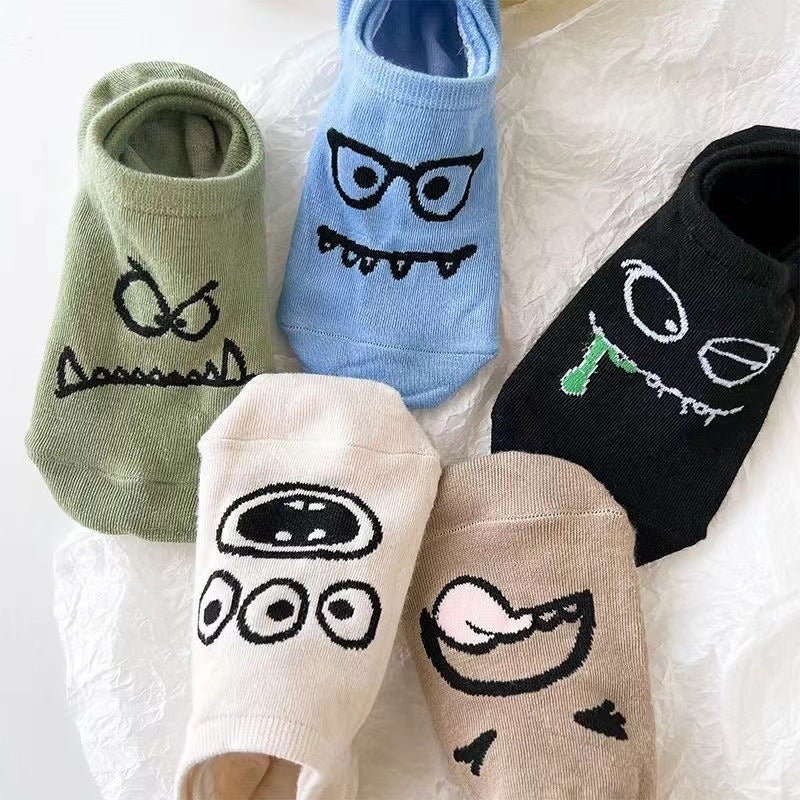 SpookyFeet™ – Low - Cut Funny Faces - sockNroll