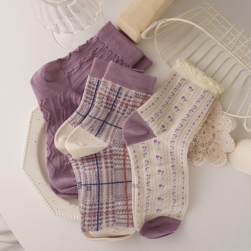 SweetSpring™ – Pack japanische Mid - Tube - Socken für Damen - sockNroll