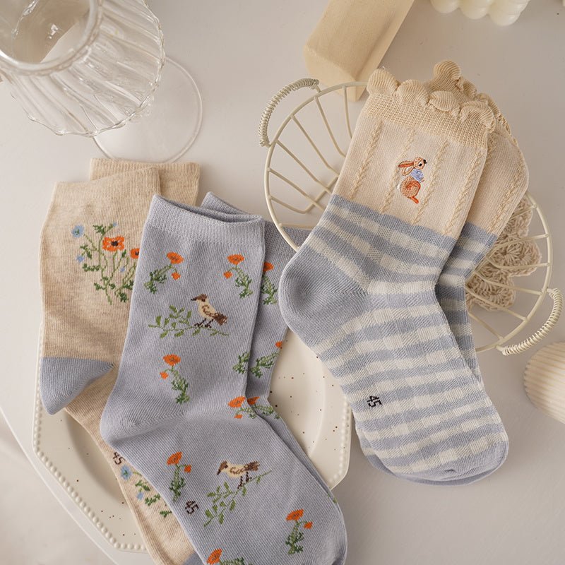 SweetSpring™ – Pack japanische Mid - Tube - Socken für Damen - sockNroll