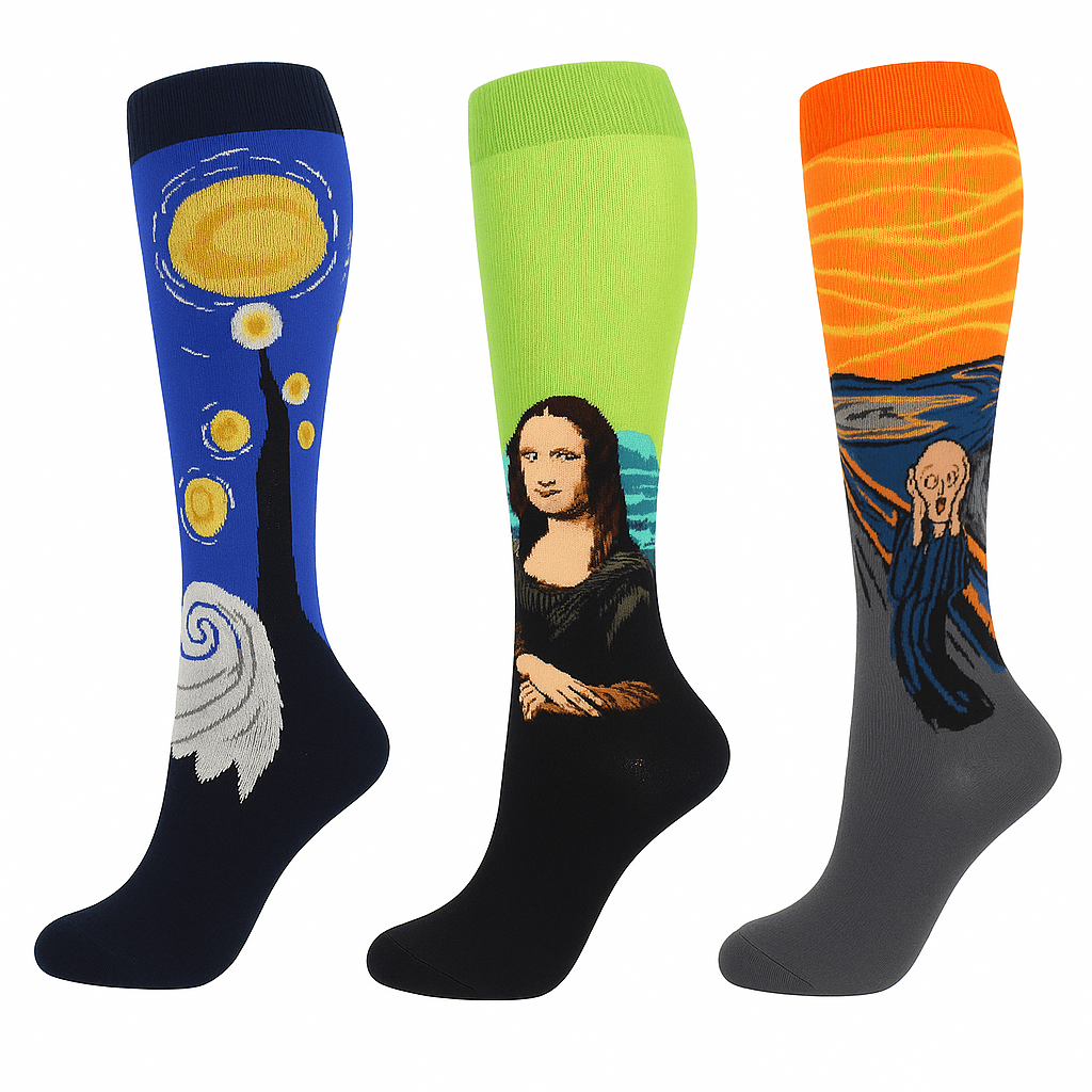 VitalFit™ Kompressionssocken – Kunstvolle Energie für deine Beine - sockNroll