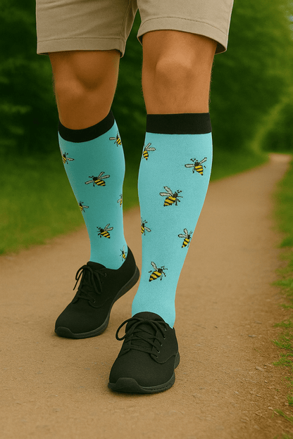 VitalFit™ Motiv Kompressionssocken mit Power - Print - sockNroll