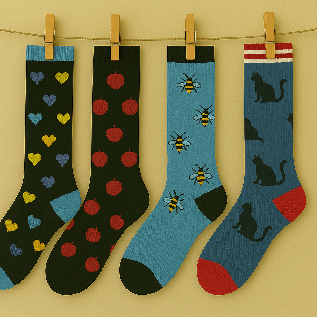 VitalFit™ Motiv Kompressionssocken mit Power - Print - sockNroll