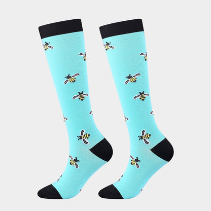 VitalFit™ Motiv Kompressionssocken mit Power - Print - sockNroll