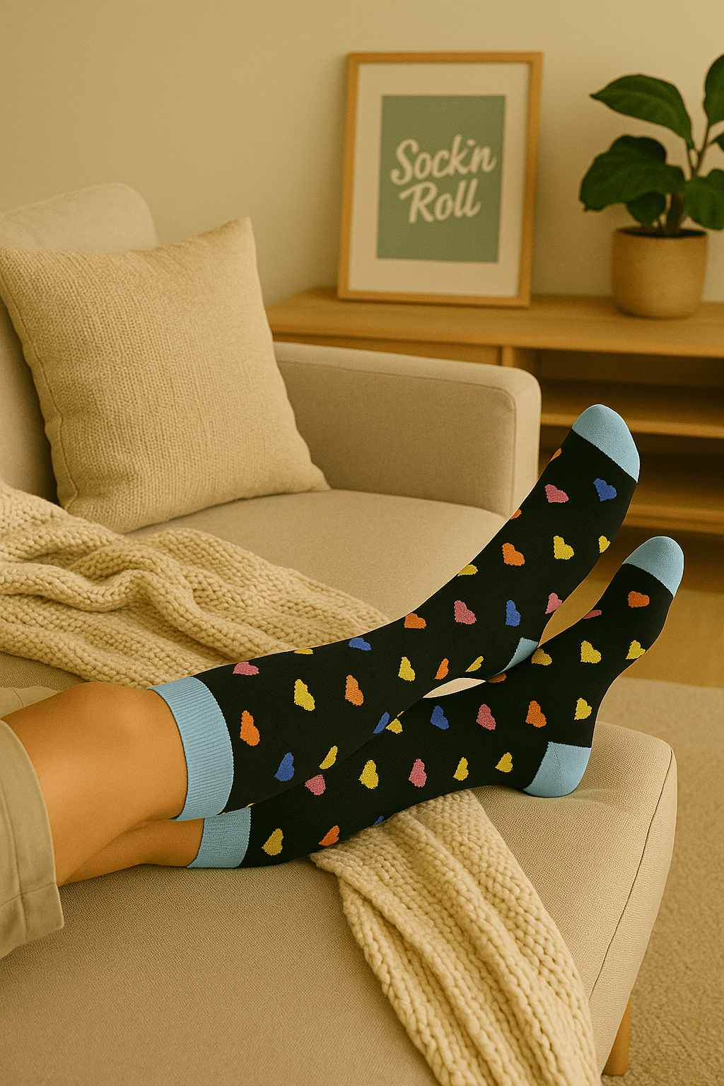 VitalFit™ Motiv Kompressionssocken mit Power - Print - sockNroll